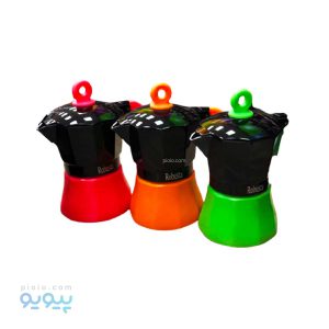 قهوه جوش آلومینیم رنگی Robusta عمده و کارتنی-پیویو