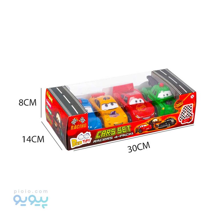 پک 4 عددی ماشین مک کویین آیتم MC QUEEN بن توی عمده و کارتنی-پیویو