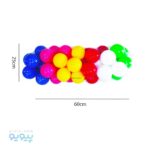 توپ رنگی 50 عددی M TOYS آیتم 5318 عمده و کارتنی-پیویو