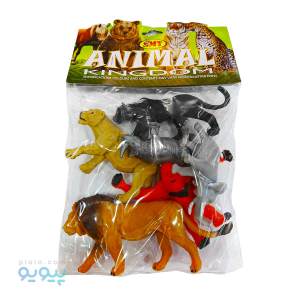 پک ۶ عددی فیگور حیوانات وحشی آیتم APT 1001 عمده و کارتنی-پیویو