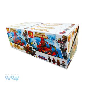پک لگو اسپایدر من LELE با 4 طرح متفاوت ایتم 34083 عمده و کارتنی _پیویو