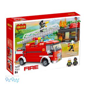 لگو آتش نشانی کوگو ایتم3619 عمده و کارتنی _پیویو