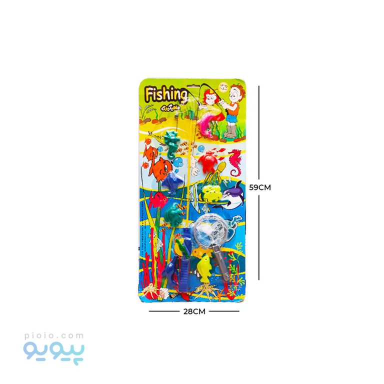 ماهیگیری با تور 8 عددی WORLD TOYS آیتم 8298 عمده و کارتنی-پیویو