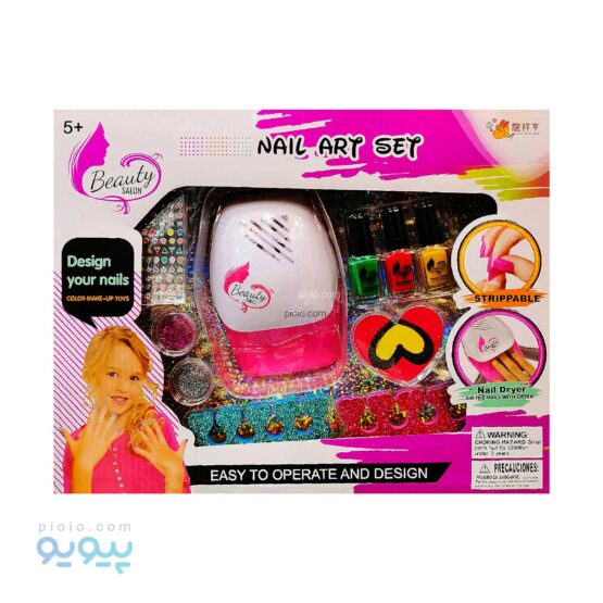 اسباب بازی دخترانه آرایشی دیزاین ناخن NAIL ART SET-پیویو