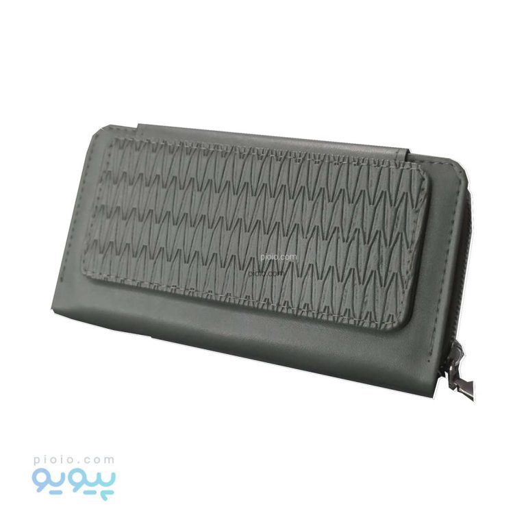 کیف پول زنانه سه لت طرح حصیری-پیویو