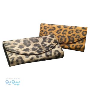 کیف پول زنانه لبه گرد طرح پلنگی-پیویو