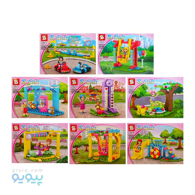 سری 8 عددی لگو شهربازی خیابانی آیتمS-GIRLS 5403 عمده و کارتنی-پیویو