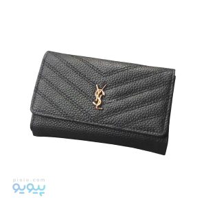 کیف پول زنانه سه لت طرح برند YSL-پیویو