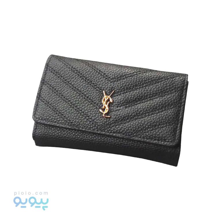 کیف پول زنانه سه لت طرح برند YSL-پیویو