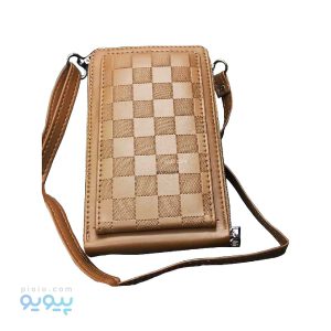 کیف پول زنانه دوشی طرح شطرنجی-پیویو