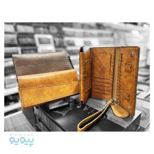 کیف پول چرم سه لت ترنج سوگو،پیویو