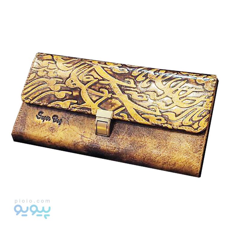 کیف مدارک سه لت چرم گاوی دسترنگ،پیویو