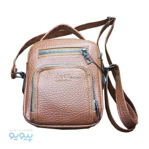کیف دوشی کوچک دو خانه چرم شرانک،پیویو