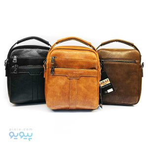 کیف دوشی چرم مصنوعی جلو دو زیپ آراز،پیویو