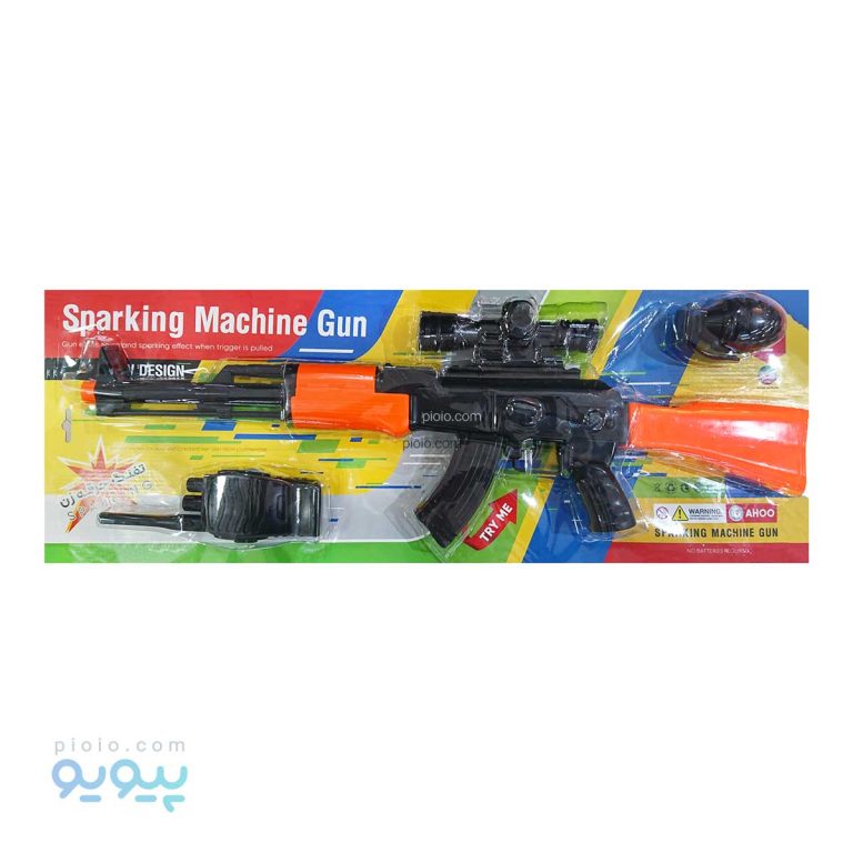 ست کلاشینکف پلاستیکی جرقه زن آهو آیتم 8414 عمده و کارتنی-پیویو