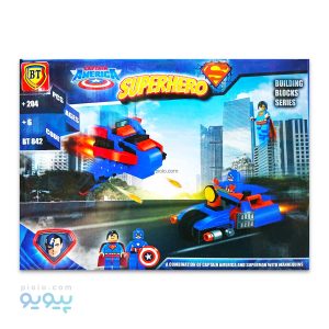 لگو شخصیت سوپر من و کاپیتان آمریکا آیتم bt842 عمده و کارتنی-پیویو