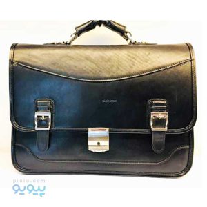 کیف اداری مردانه چرم طبیعی دوقفل مخفی،پیویو