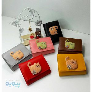 کیف پول زنانه طرح فانتزی گربه