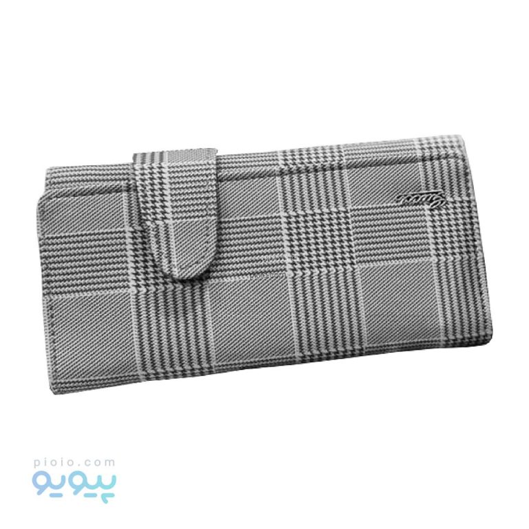 کیف پول زنانه بغل زبانه چهارخونه،پیویو