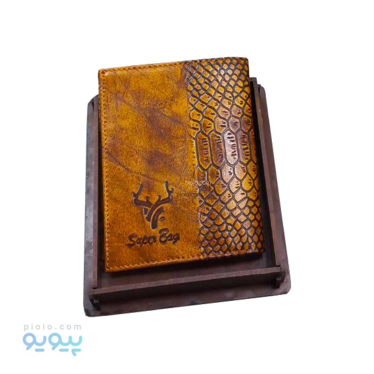 کیف پول نیم کتی دسترنگ طرح دار،پیویو