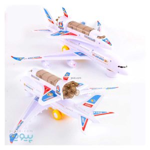 اسباب بازی هواپیمای ایرباس A380 دو طبقه آیتم W258-3 عمده و کارتنی-پیویو