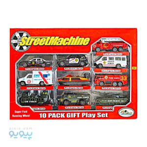 پک 10عددی ماشین اسباب بازی برند STREET MACHINE-پیویو