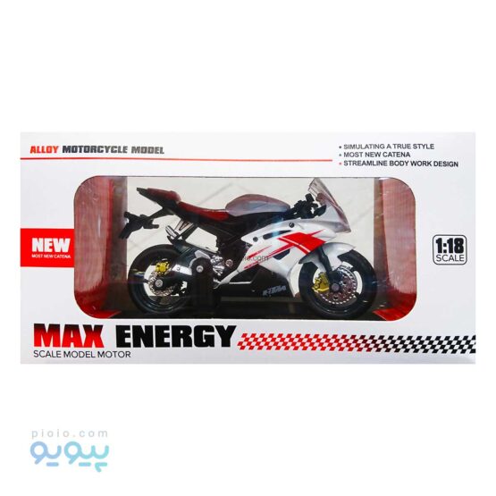 ماکت موتور سیکلت فلزی اسباب بازی MAX ENERGY-پیویو