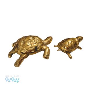 مجسمه دکوری برنجی طرح لاک پشت پیویو