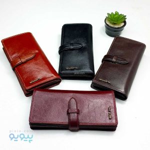 کیف پول چرم نیم کتی فری گاما