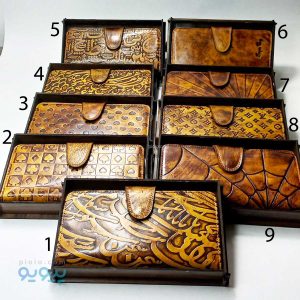 کیف پول کتی چرم گاوی دکمه ای دسترنگ،پیویو