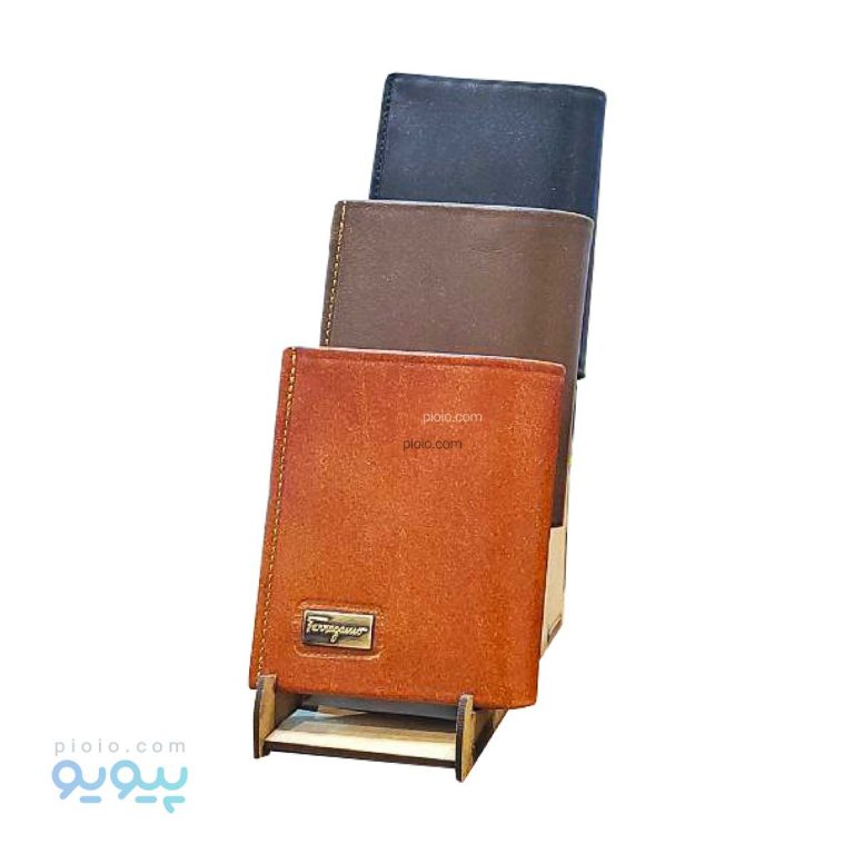 کیف پول چرم نیم کتی فری گاما،پیویو
