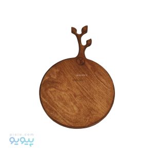 تخته سرو چوبی طرح شاخه و برگ دایره_پیویو