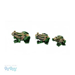 مجسمه زینتی 3تکه قورباغه،پیویو