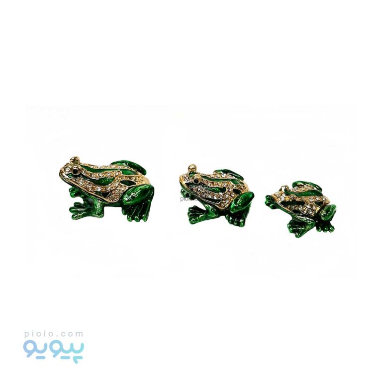 مجسمه زینتی 3تکه قورباغه،پیویو