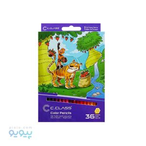 مداد رنگی36 رنگ برند c.class جعبه مقوایی _پیویو
