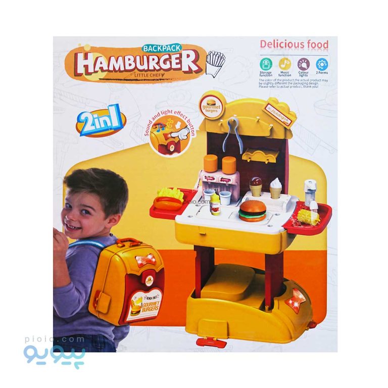 اسباب بازی همبرگر فروشی مدل کوله پشتی کد CK08E | پیویو