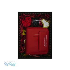 پک کادو ولنتاین کیف پول زنانه قرمز forever young،پیویو
