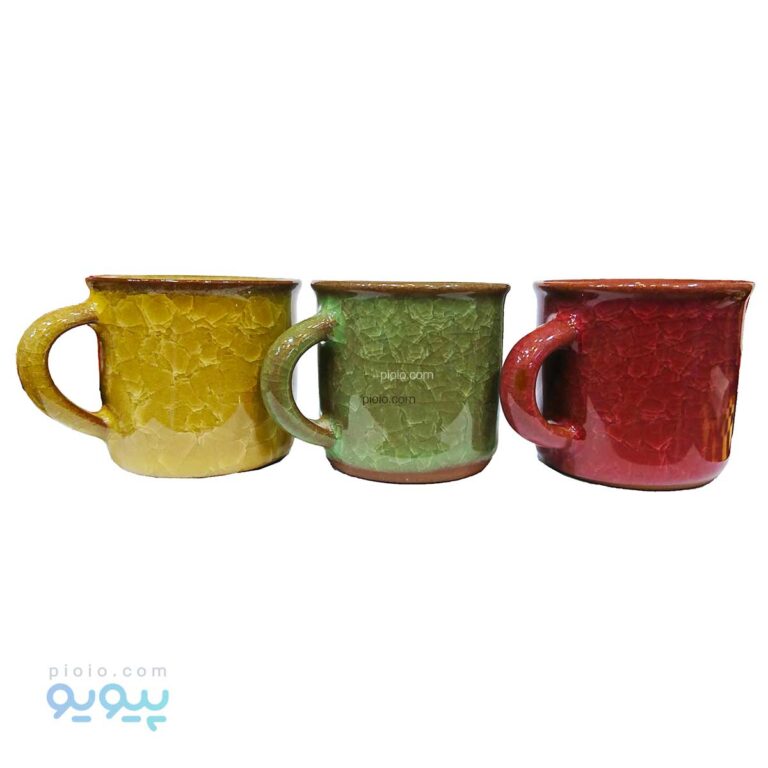 ست6عددی لیوان شیشه ای رنگی،پیویو