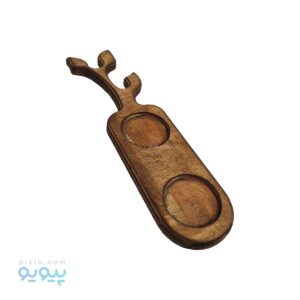 شات خوری چوبی طرح شاخه و برگ 2 تایی آیتم 4141_پیویو