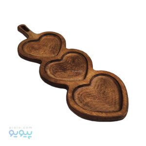 اردو خوری چوبی طرح قلب 3 خانه آیتم 4128_پیویو