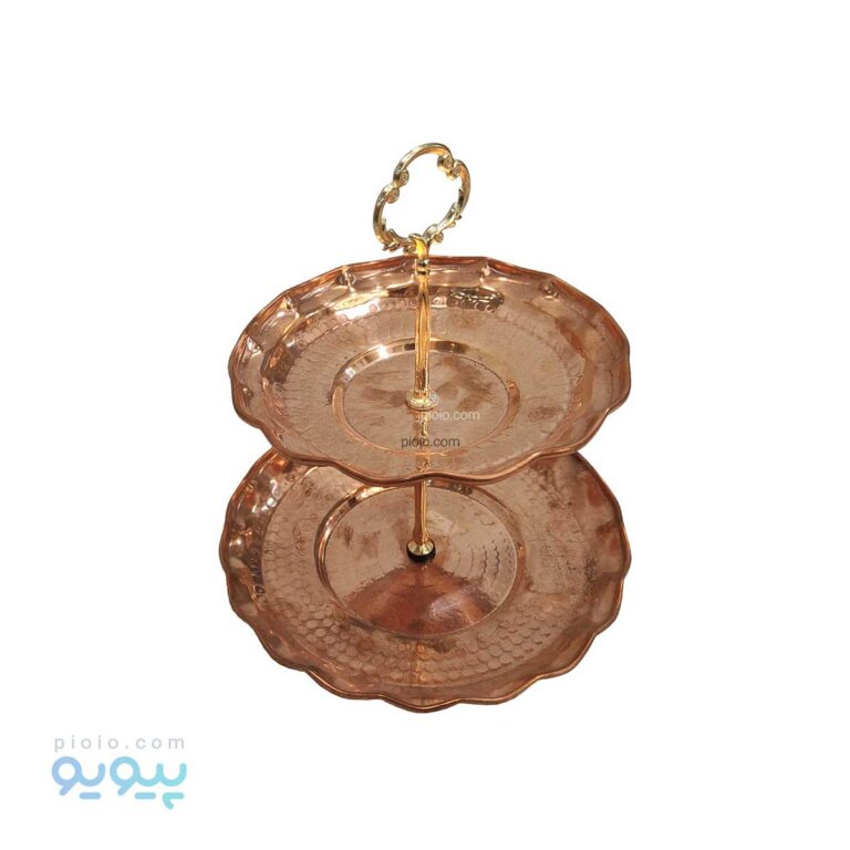 شیرینی خوری دو طبقه مسی آیتم 3705_پیویو