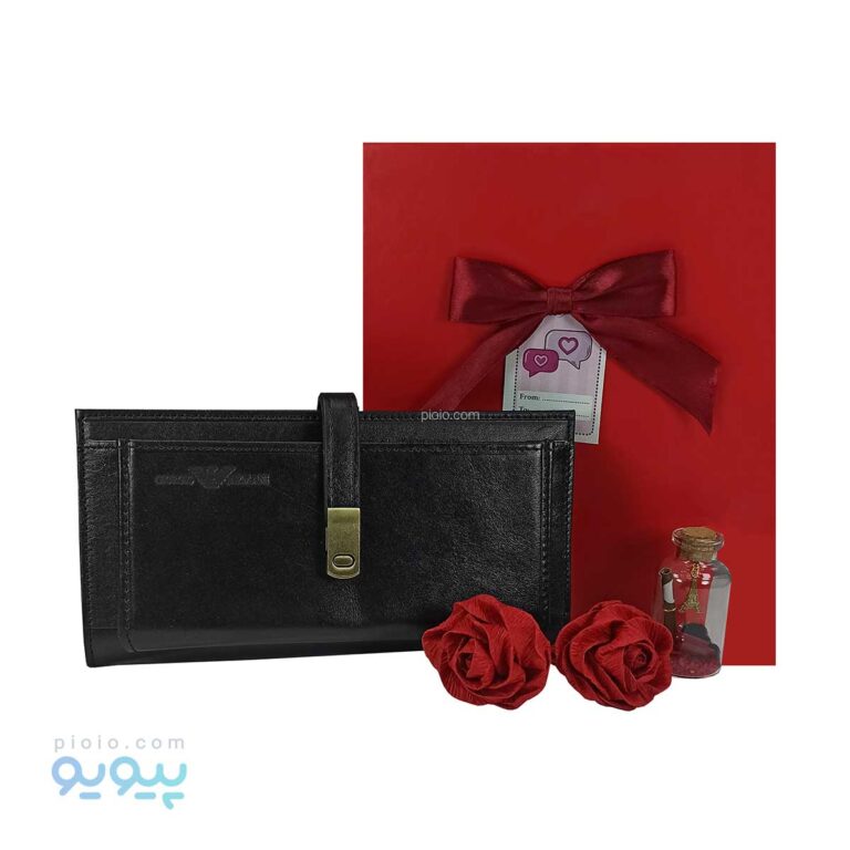پک کادو ولنتاین کیف پول چرم مردانه زبانه مگنتی،پیویو