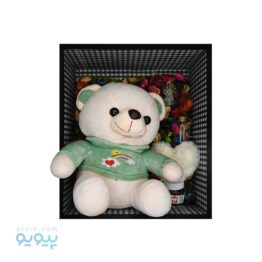 باکس ولنتاین با عروسک خرس رنگین کمونی،پیویو