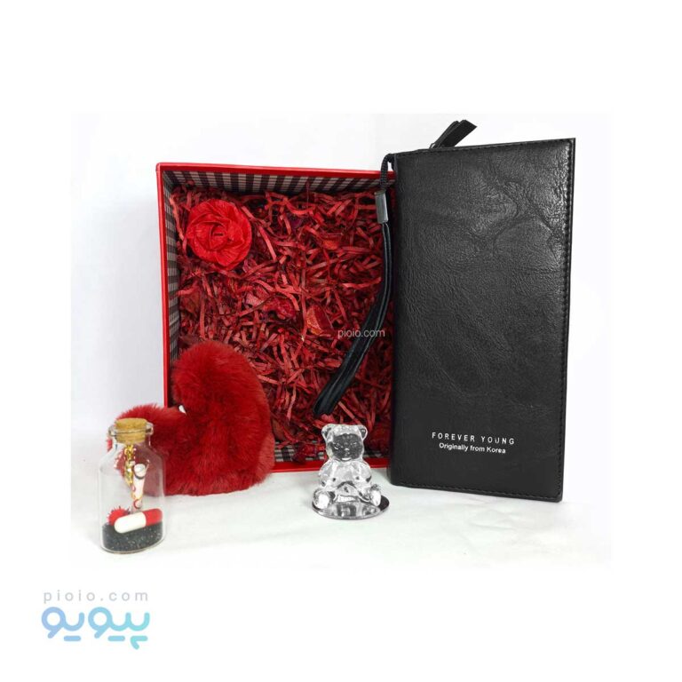 پک ولنتاین با کیف پول مشکی زنانه،پیویو