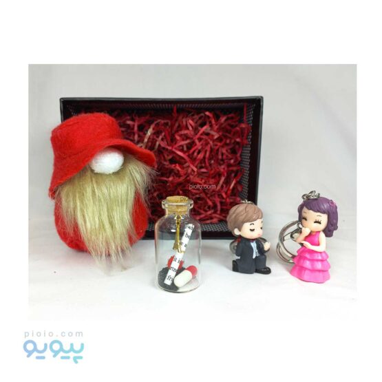 باکس هدیه ولنتاین با عروسک لیلیپوت قرمز