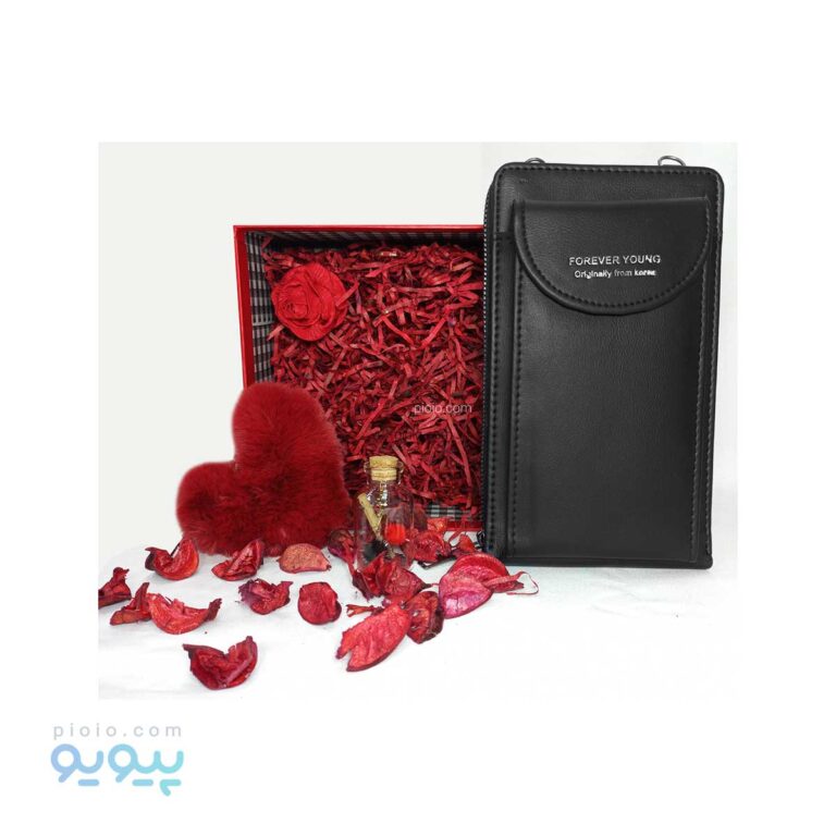 پک ولنتاین با کیف چرم مشکی زنانه،پیویو