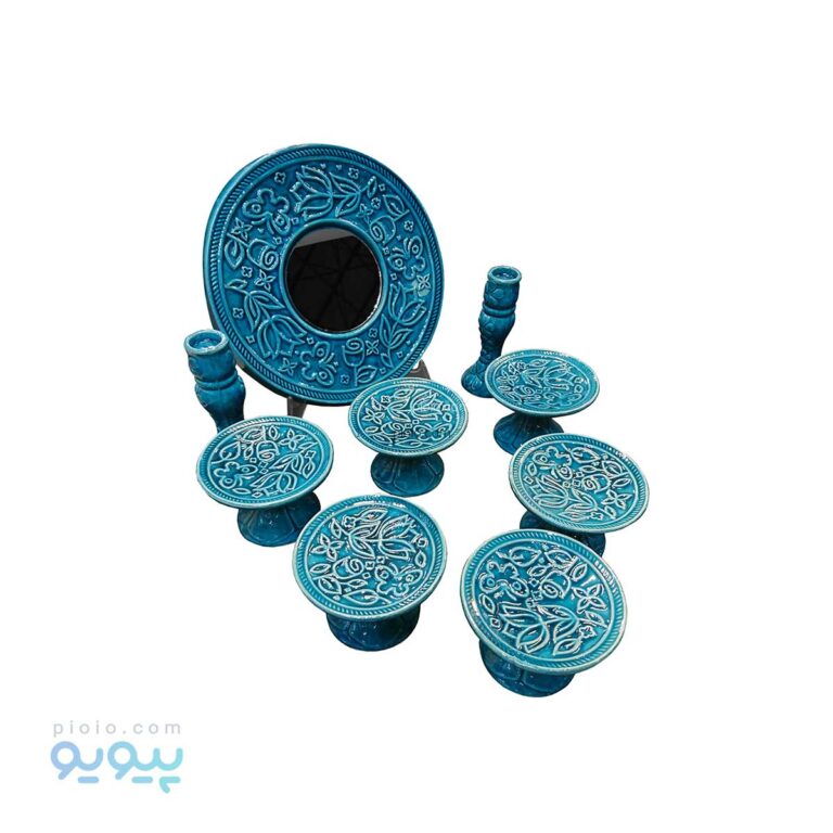 ست ظروف هفت سین 9 پارچه طرح برجسته، پیویو