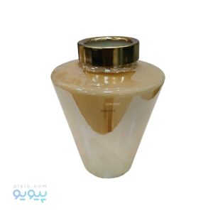 گلدان شیشه ای طرح سنگ مرمر