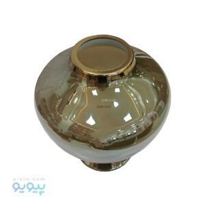 گلدان شیشه ای طرح سنگ مرمر