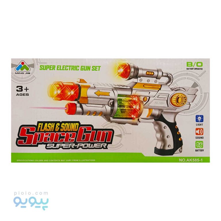 تفنگ اسباب بازی موزیکال کد AK585-1-پیویو